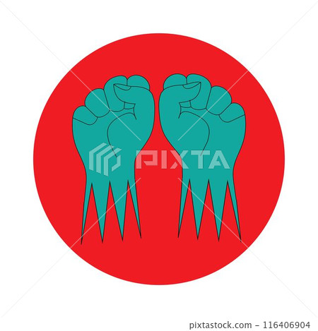 hand clenched logo 116406904