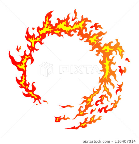 Circular flame trail 116407014