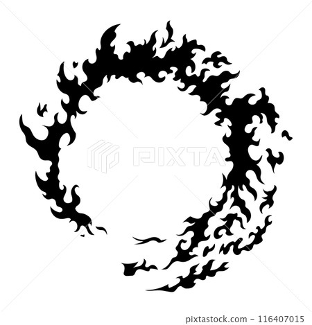 Circular flame trail 116407015