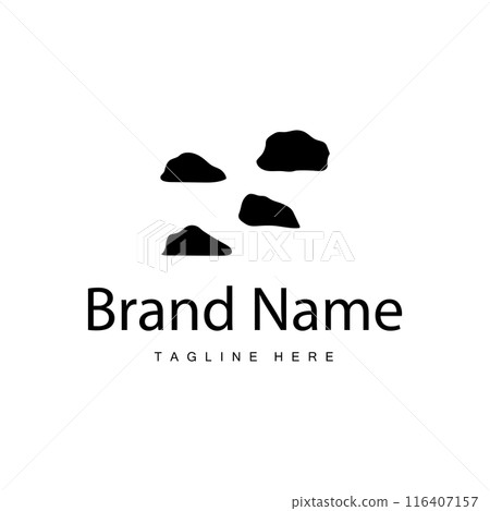 River Rock Design Balance Rock Logo Illustration Symbol Template River Rock Design Balance Rock Logo Illustration Symbol Template 116407157