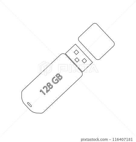 usb icon vector illustration design usb icon vector illustration design 116407181