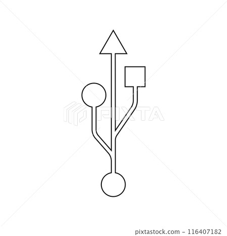 usb icon vector illustration design usb icon vector illustration design 116407182