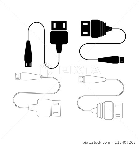 usb icon vector illustration design usb icon vector illustration design 116407203