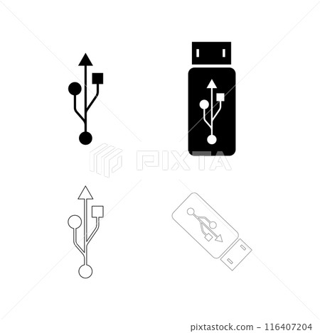 usb icon vector illustration design 116407204