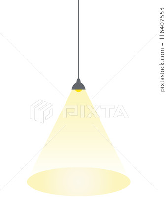 A simple pendant light spreads light A simple pendant light spreads light 116407553