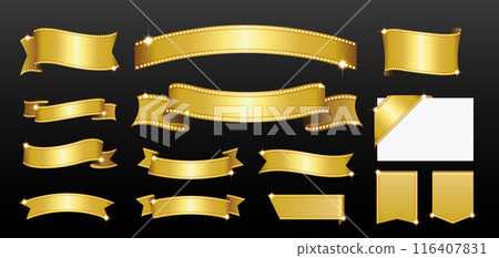 設計華麗的帶燈絲帶 設計華麗的帶燈絲帶 116407831