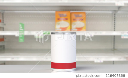 The can for food or health concept 3d rendering. The can for food or health concept 3d rendering. 116407866