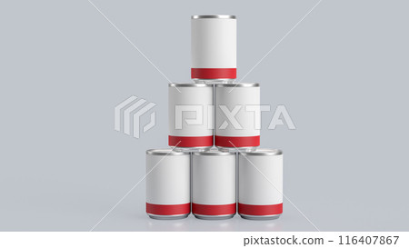 The can for food or health concept 3d rendering. 116407867