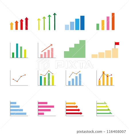 Simple graph illustration set 116408007