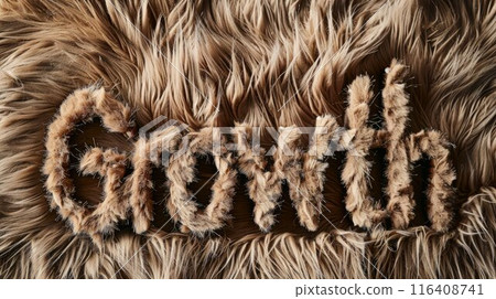 Brown Fur Business development concept art poster. Brown Fur Business development concept art poster. 116408741