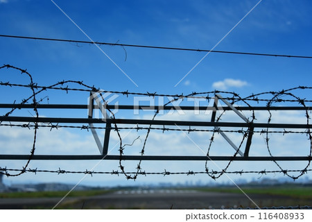 Barbed wire crime prevention measures 116408933