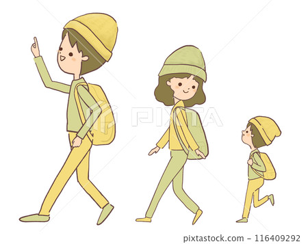 Illustration of family traveling Illustration of family traveling 116409292