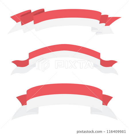 Indonesian Flag Red White Ribbon HUT Kemerdekaan Merdeka Indonesia 17 Agustus Indonesian Flag Red White Ribbon HUT Kemerdekaan Merdeka Indonesia 17 Agustus 116409981