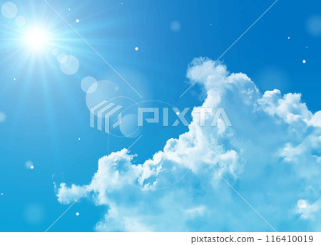 夏日的藍天和白雲景觀 116410019