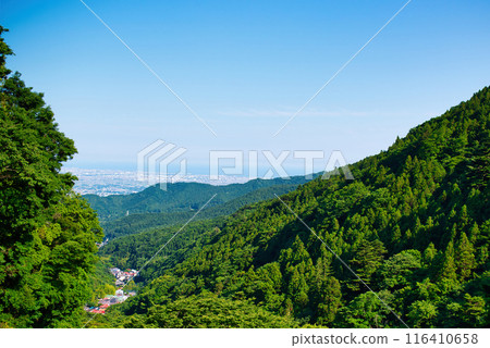 從神奈川縣丹澤大山國定公園的展望台眺望的景色 116410658