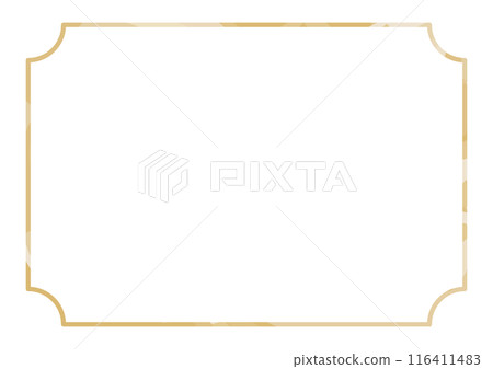 Simple gold filled line frame Simple gold filled line frame 116411483