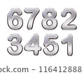 Number text icon vector illustration 116412888