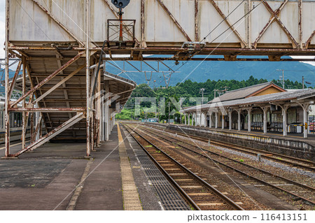 Kansai Line Tsuge Station yard scenery 116413151