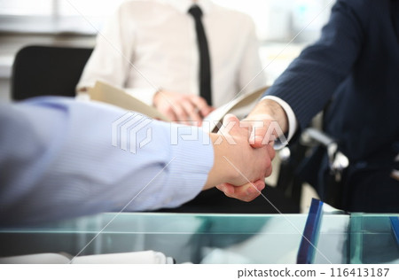 Young beautiful woman portrait looks painful 116413187