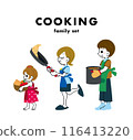 Family and kitchen set 116413220