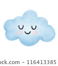 blue cloud on the cloud 116413385