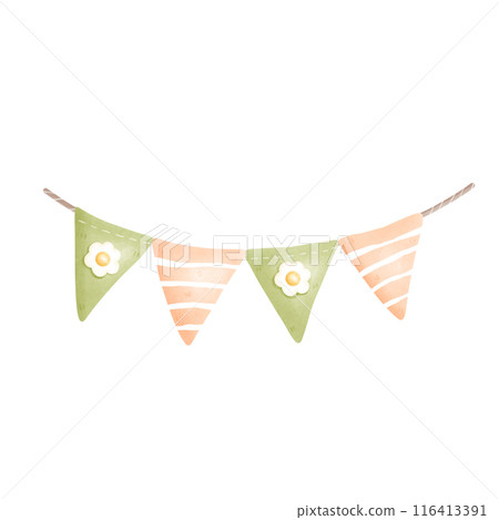 Flower banner for party 116413391