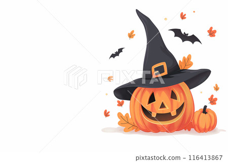 Halloween pumpkin illustration 116413867