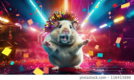 Disco hamster 116413890