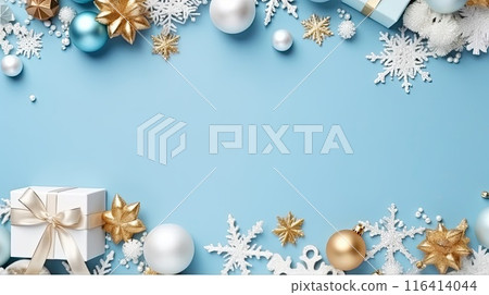 Merry Christmas and Happy Holidays greeting card 116414044
