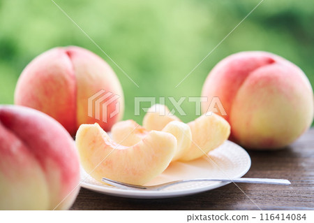 切片桃子，山梨縣白鳳 116414084