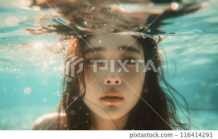 Woman in the water 116414291