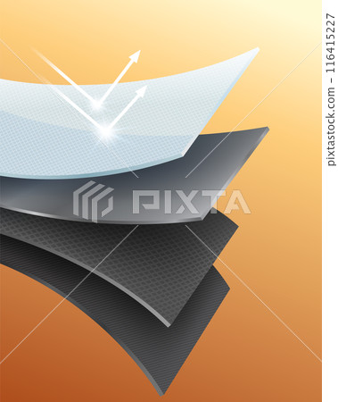 Special 4 layer material that can reflect sunlight and UV rays with a sheet of material that can absorb UV rays. Used for advertising blackout curtains, high density materials, heat insulation. Special 4 layer material that can reflect sunlight and UV rays with a sheet of material that can absorb UV rays. Used for advertising blackout curtains, high density materials, heat insulation. 116415227