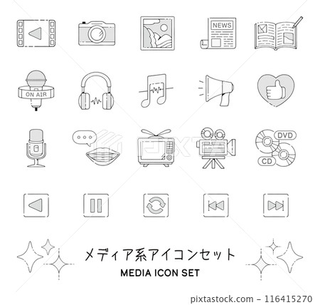 媒體圖示集 116415270