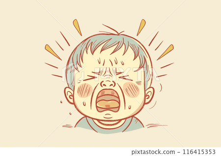 哭鬧的嬰兒 哭鬧的嬰兒 116415353
