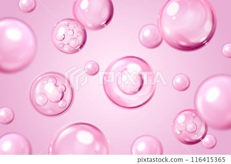 Pink background with 3d collagen cell pattern Pink background with 3d collagen cell pattern 116415365