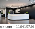 Modern Hotel Reception Area - Generated by AI 116415789