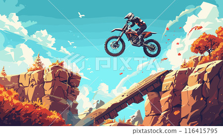 Cartoon Dirt Bike Racer Motocross Bike Racing Baixar E Jogar