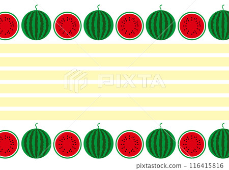 Cute summer watermelon frame background 116415816