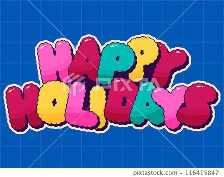 Comic cartoon label. 116415847