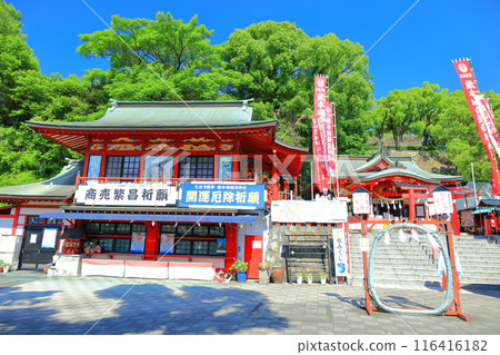 [Kumamoto Prefecture] Kumamoto Castle and Inari Shrine on a clear day 116416182