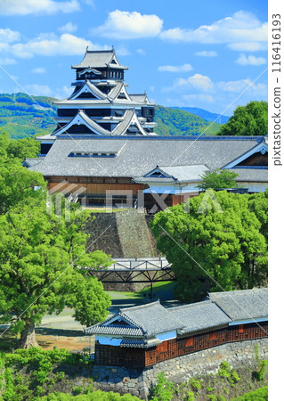 [熊本縣]晴天的熊本城（天守閣、本丸禦殿、重要文化財產櫓） 116416193