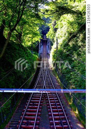 神奈川縣 丹澤大山國定公園 大山纜車大山寺站景觀 116416303