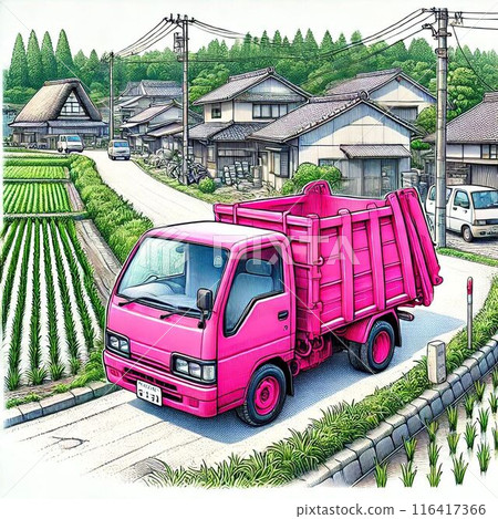 垃圾車圖 116417366