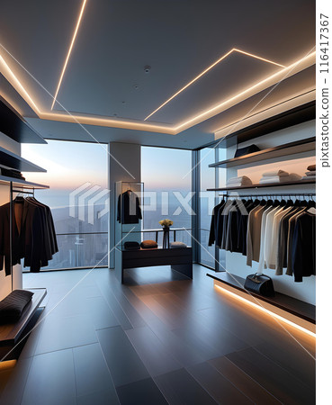 AI 生成的現代設計男裝精品店內部照片 AI 生成的現代設計男裝精品店內部照片 116417367