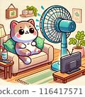 使用電風扇的動物 116417571