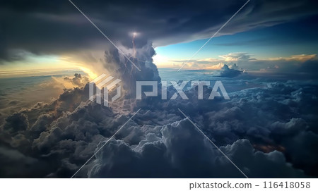 Epic Thunderstorm Cloudscape 116418058