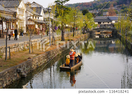 倉敷美坎地區的河船水槽 116418241