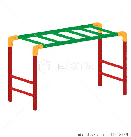 Illustration of monkey bars 116418289