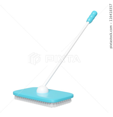 3d clean floor mop isolated. cleaning tool equipment, 3d illustration render 3d clean floor mop isolated. cleaning tool equipment, 3d illustration render 116418357