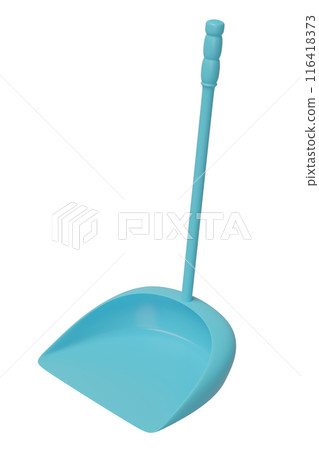3d cleaning dustpan long isolated. cleaning tool equipment, 3d illustration render 3d cleaning dustpan long isolated. cleaning tool equipment, 3d illustration render 116418373